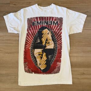 Eminem 2011 Bonnaroo Festival White Playing Card Shirt Size Medium Hip Hop Rap